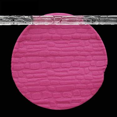 Imagem de GLOGLOW Rolo Com 28 Padrões, Material Compatível Com FDA, Aderência Confortável, 16 X 1 Cm, Leve para Massa e Pastelaria Rolo de Acrílico Nan (Padrão de parede 52014)