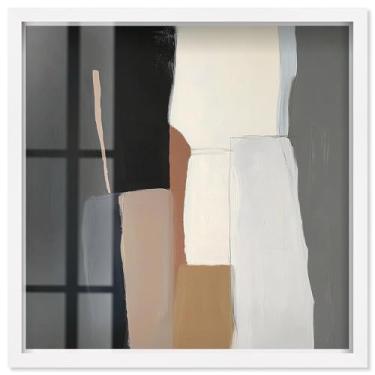 Imagem de Passageway II Shadowbox Print Modern Boho Wall Art por Art Remedy, moldura branca, 33 x 33