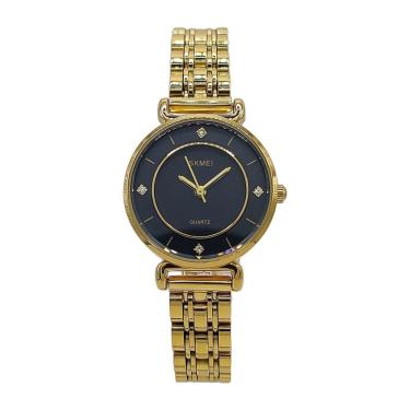 Imagem de Relógio Skmei 1330 Pequeno Dourado Analógico Resistente Água