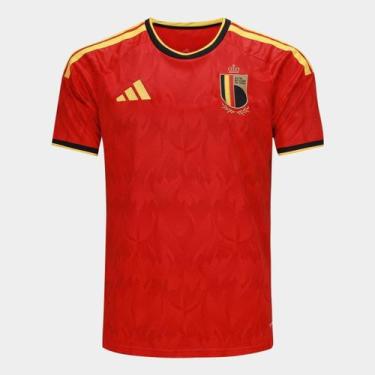 Imagem de Camisa Seleção Bélgica Home Torcedor 2026 s/n Adidas Masculina, Vermel