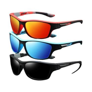 Imagem de Óculos De Sol Esportivos Unissex UV400 3PCS Para Corrida, Pesca, Cicli