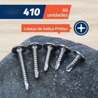 Imagem de Kit De Parafusos De Aço Inoxidável Autoatarraxantes Com Cabeça Truss P