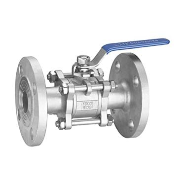 Imagem de VTGVVVTR 1/5.1 cm 3/10.2 cm 2.5 cm 1-1/10.2 cm 1-1/5.1 cm 5.1 cm válvula de esfera flange manual 304 aço inoxidável 1,6 Mpa válvula flangeada (1,5 polegadas)