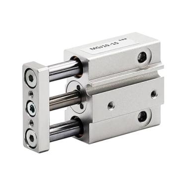 Imagem de MGJ6 MGJ10 Mini com haste guia cilindro de pistão pneumático de três eixos (MGJ6X20)