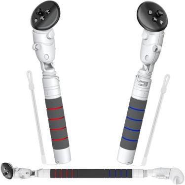 Imagem de 4-in-1 Gorilla Tag Long Arms for Meta Quest 3S/3/Oculus Quest 2/ Quest Pro/Rift S Controller, YUANHOT Long Arm Extenders Handle Attachments, VR Accessories for Beat Saber/Gorilla Tag/Golf Club Game