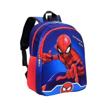 Imagem de Mochila De Desenho Animado De Dupla Camada Do Homem-Aranha Para Menino