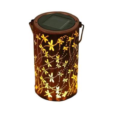 Imagem de Lanterna De Ferro Solar Para Decoração De Jardim Ao Ar Livre, Festa, P