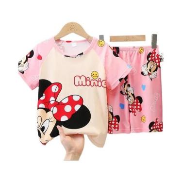 Imagem de Conjunto De Pijamas Masculinos Disney Mickey Mouse Azul Verão Duas Peç