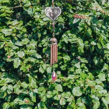 Imagem de ICE ARMOR Silhueta de metal 3D de 43 cm de comprimento, estátua de sino de vento, escultura, ornamento, decoração de casa/quarto, ideias para inauguração de casa, feriados e aniversários, ótimo item