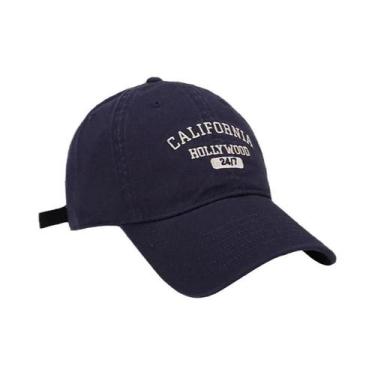 Imagem de Boné De Algodão Retro Unissex Com Letras Bordadas, Estilo Snapback Par