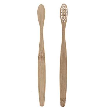 Imagem de Sonew Escova de Dentes Confortável Antiderrapante para Banheiro Material de Carvão de Bambu 17cm (BLUE)