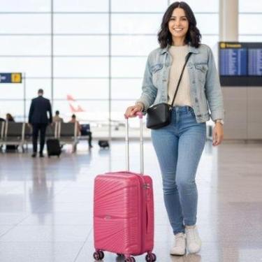 Imagem de Mala American Tourister Bordo 55x36x26 TSA 4 Rodas-Unissex