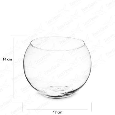 Imagem de Vaso de Vidro para Decoração Aquario 14x17 - Pense Flores