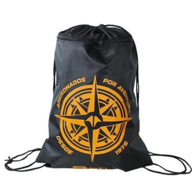 Imagem de NTK, Bolsa Mochila String em Poliéster 190T, Preto e Laranja