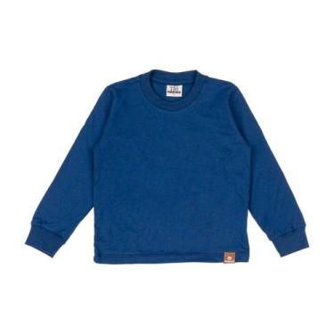 Imagem de Blusa Manga Longa Infantil Básica M/M Penteada 100% Algodão - Catarine