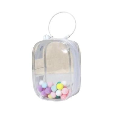 Imagem de Bolsa De Armazenamento Transparente Para Mini Bonecos De Pelúcia, Caix