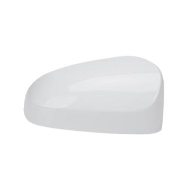 Imagem de Tampa do espelho retrovisor compatível com toyota corolla 2014 2015 2016 2017 modelo espelho retrovisor lateral invólucro acessórios para carro(White Right)