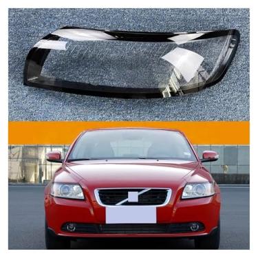 Imagem de Compatível Com volvo s40 2007 2008 2009 2010 2011 2012 farol lente capa abajur transparente escudo da lâmpada de vidro sombra(Left)