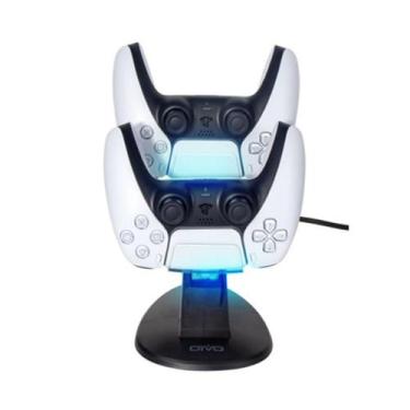 Imagem de Suporte Carregador Dock Led Compatível com Controle Manete Joystick Pl