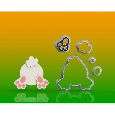 Imagem de Cortador Páscoa - Coelho Bumbum Modular Tamanho 9 Cm