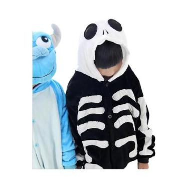 Imagem de Pijama Kigurumi De Esqueleto Sulley Para Crianças, Fantasia De Animal 