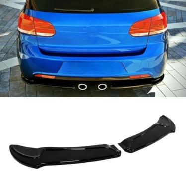 Imagem de Spoiler de para-choque traseiro para carro peça de modificação do difusor de lábios compatível com Golf 6ª geração R20 capa de proteção de para-choque acessórios de carro