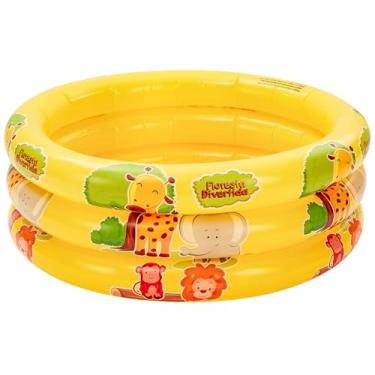 Imagem de DM Toys Piscina Inflável Infantil 66L Floresta Divertida