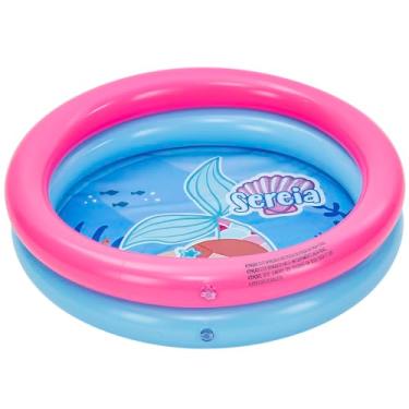 Imagem de DM Toys Piscina Inflável Infantil 21L Sereia