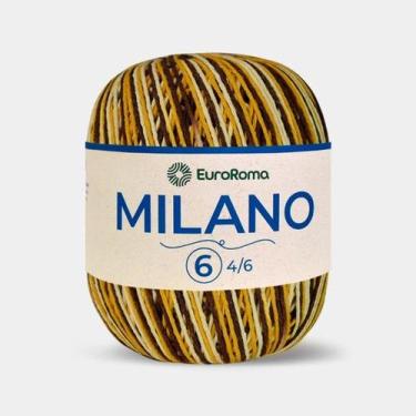 Imagem de Barbante EuroRoma Milano 6 fios - 200 gr 226mts para crochê, GIRASSOL