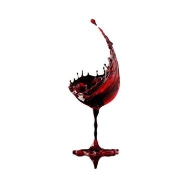 Imagem de Pintura Em Tela Abstrata De Vinho Tinto Dançante, Arte Moderna Para De