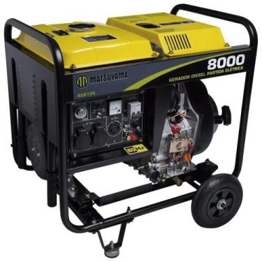 Imagem de Gerador de energia 6,7 Kva a gasolina partida elétrica - 8000 (110/220