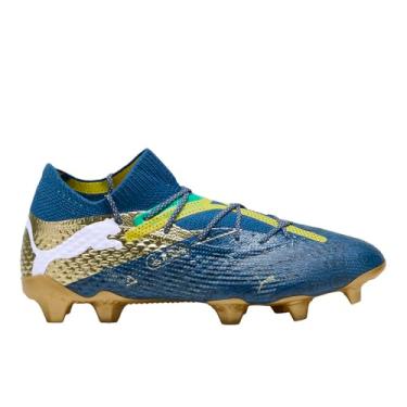 Imagem de Puma - Future 7 Ultimate Bna Fg/Ag Tênis masculino, Azul marinheiro/azul marinho/amarelo pelé/grama, 42