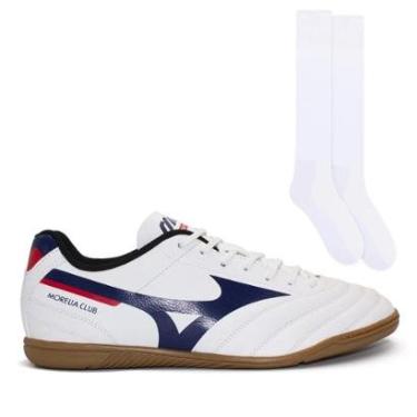 Imagem de Chuteira Futsal Mizuno Masculina Morelia Club In + Meião Color Sports-Masculino