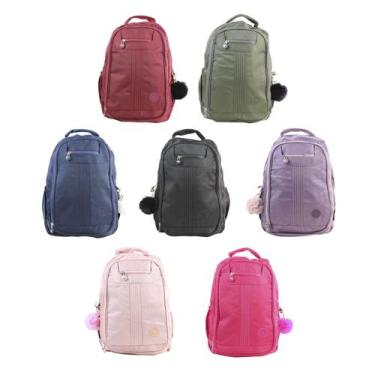 Imagem de Mochila Feminina Masculina Casual Escolar Trabalho Viagem Faculdade - 