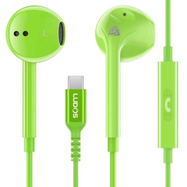 Imagem de Ludos Fones de ouvido ZENITH USB C para iPhone 17 16 15 Pro Max Plus Air iPad Pro Air, 2 anos de garantia, fones de ouvido USB-C para Samsung Galaxy S24 S23 Ultra S22 S21 S20 A55 A54 A53, fones de