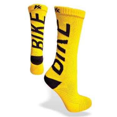 Imagem de Meia Bike Ciclismo Poliamida Bike - Kanxa, Amarelo, 39/43