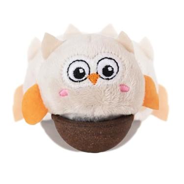 Imagem de Brinquedos para gatos, base de balanço em forma de coruja - Brinquedos de pelúcia para gatos internos - para treinamento de tédio de raças pequenas, entretenimento diário, ao ar livre, quarto, sala de