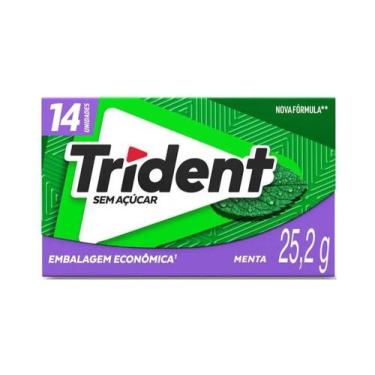 Imagem de Chiclete Trident 14s 25,2g, MENTA