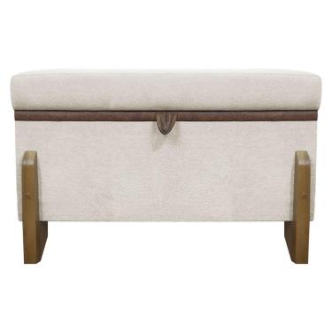 Imagem de Puff Recamier Versallies 50 Cm Bege Bouclé