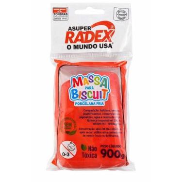 Imagem de Massa pronta para Biscuit - 90g Radex Porcelana Fria, Vermelho Chinês