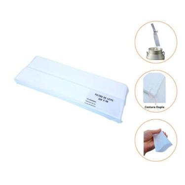 Imagem de Filtro de Leite TNT 350X58 Com 100 unidades Descartável Ordenha Leitei