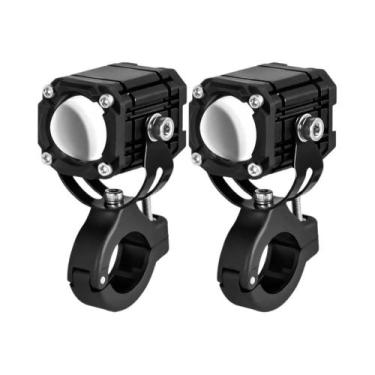 Imagem de Faróis LED De Moto Em Duas Cores, Ajustáveis Em 360 Graus, Luzes Auxil