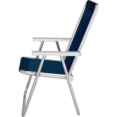 Imagem de Cadeira de Praia Alta Alumínio Conforto 2160 Mor Sortida