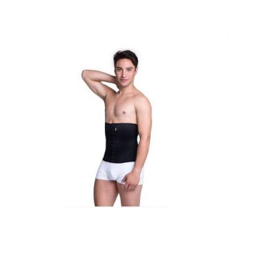 Imagem de Cinta Modeladora Abdominal Masculina Alta Compressão 8 Barbatanas Redu