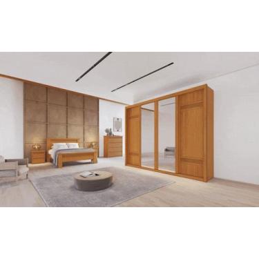 Imagem de Guarda Roupa com Espelho 6 Gavetas - Palladio Ruby - Bettio - Móveis B