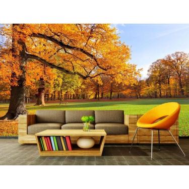 Imagem de Papel de Parede Autocolante Floresta 1m x 1m 1000g PVC Lisa