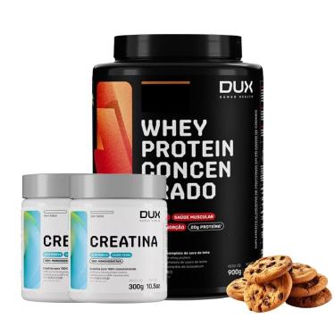 Imagem de Combo Dux 1 Whey Way + 2 Creatinas 100% Pura 300g (600g)-Unissex