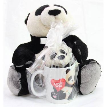 Imagem de Caneca com Ursinhos Ursos Pelúcia Panda Amor Casa dos Ursos