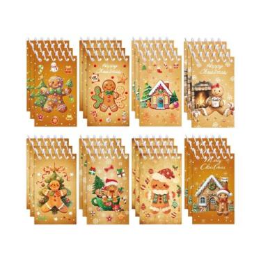 Imagem de Caderno Espiral De Natal Com Bolso, Bloco De Notas 8, 16, 24 Peças, Pr