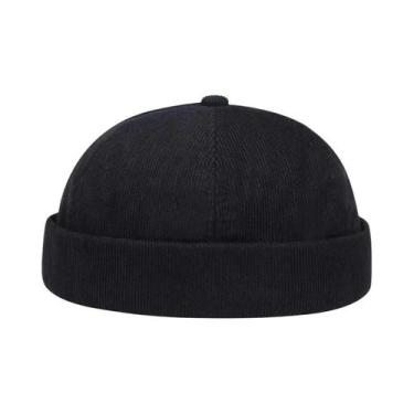 Imagem de Gorro Unissex De Corduroy À Prova De Vento, Minimalista, De Cor Sólida